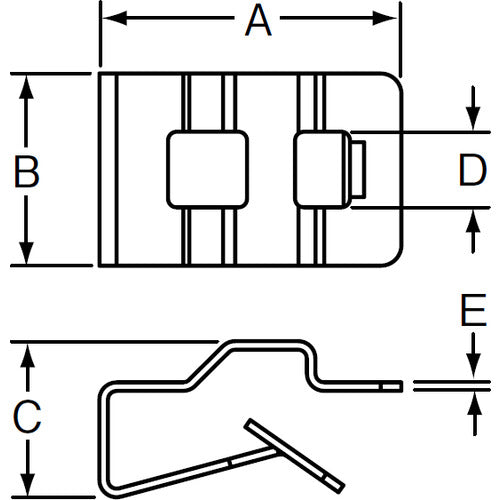 PANDUIT 클립형 고정구 (100개입) MCMS25-PC 1봉