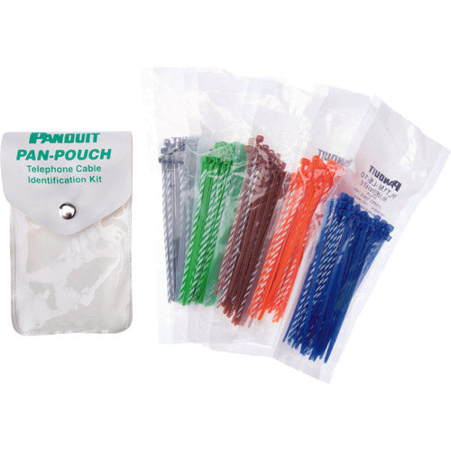 PANDUIT Striped Cable Tie Kit (250 pieces) PP5X50F 1 bag