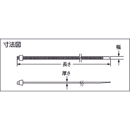 ＰＡＮＤＵＩＴ　【売切り廃番】スタストラップ　ナイロン結束バンド　耐候性黒　（１０００本入）　SST1.5I-M0　1 袋