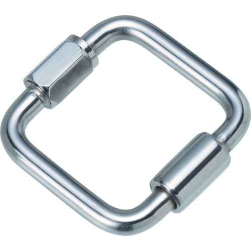 Mizumoto Stainless Steel Square Catch, Wire Diameter 6mm, Length 46mm, B-2398, 1 pc