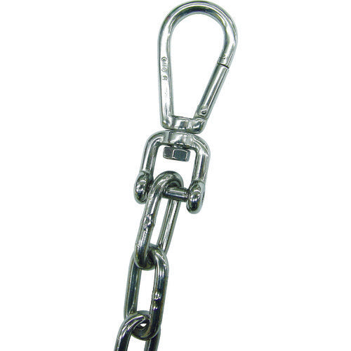 Mizumoto Stainless Steel Snap Hook Shackle, Wire Diameter 6mm, Length 84mm, B-2441, 1 pc