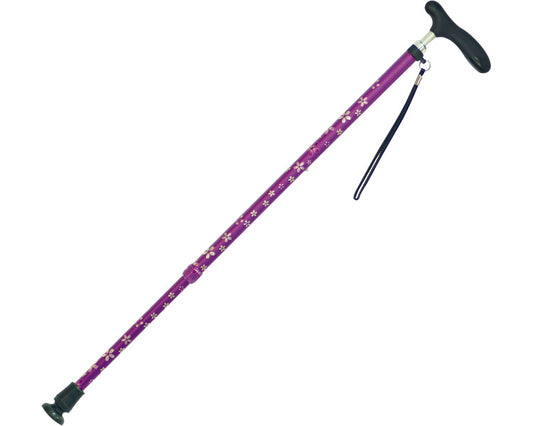 介援隊　伸縮和柄杖Ⅰ　抗菌グリップ / CMS-11　紫　1 本