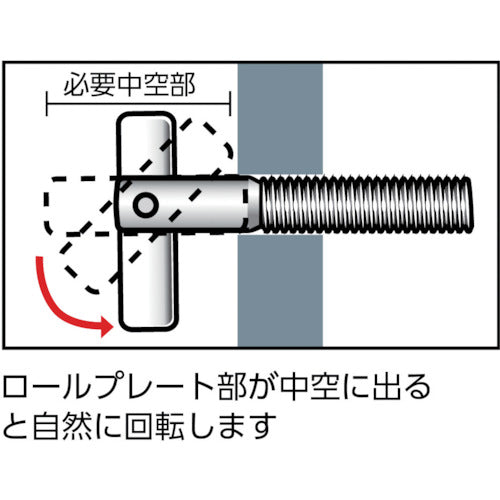 ＴＲＵＳＣＯ　ＩＴハンガー　ステンレス　Ｍ６Ｘ４０　６本入　（中空壁用アンカー／はさみ固定式　）　IT-640SBT　1 PK