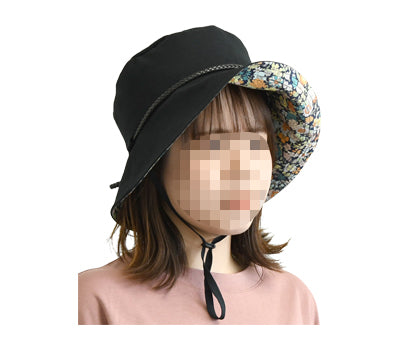abonet+JARI Hat Flower / 2081 Black Free Size 1 pc