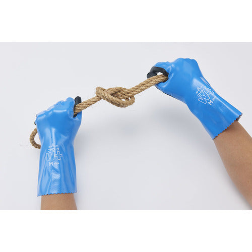 SHOWA Nitrile Rubber Gloves NO378Plus Nitrove W+ Right Hand 2 Pairs Blue S Size NO378PLUS-R2PS 1 PK