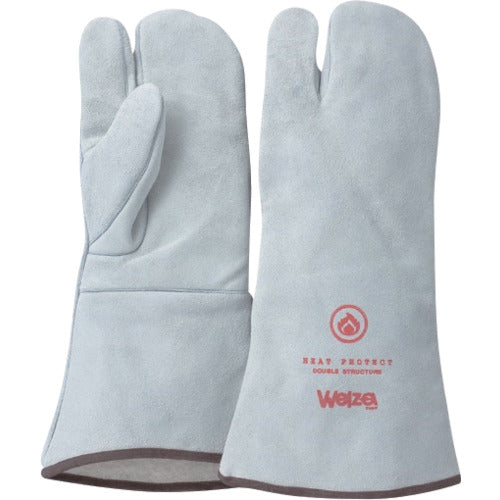 柏田　ウェルザ熔接用３本指ナチュラル　フリー　W-0314N　1 双