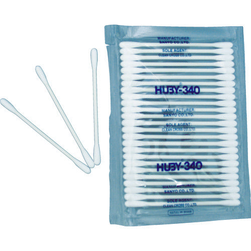 HUBY 3 inch industrial cotton buds (bullet tip) CA-002SP (100 buds) CA-002SP 1 bag