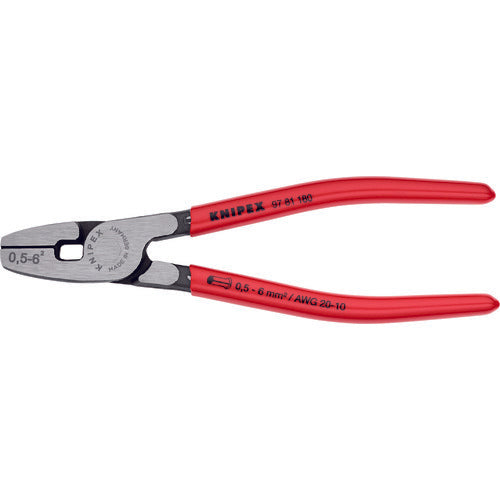 ＫＮＩＰＥＸ　９７８１−１８０　エンドスリーブ用圧着ペンチ　全長１８０ｍｍ　9781-180　1 丁