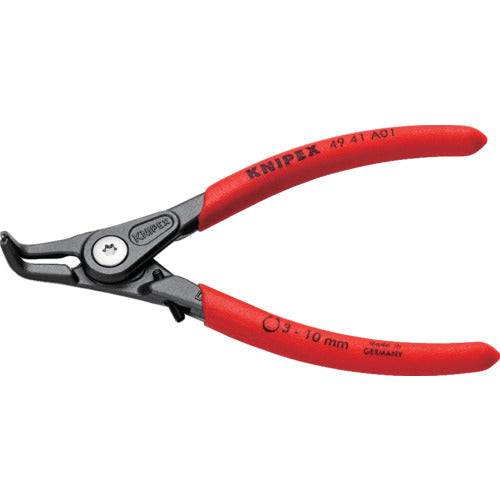 ＫＮＩＰＥＸ　４９４１−Ａ０１　軸用精密スナップリングプライヤー　曲　4941-A01　1 丁