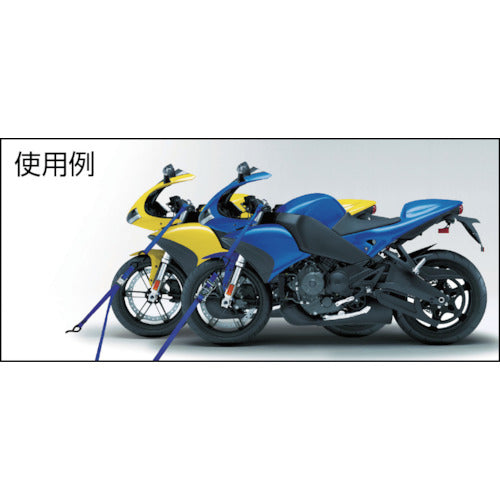 ａｌｌｓａｆｅ　ベルト荷締機　大型バイク用　タイダウン　カム式　ソフトフック付　BK-CP-SF　1 台