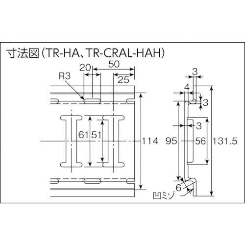 ａｌｌｓａｆｅ　クリーンクロスレール　TR-CRAL-HAH　1 本