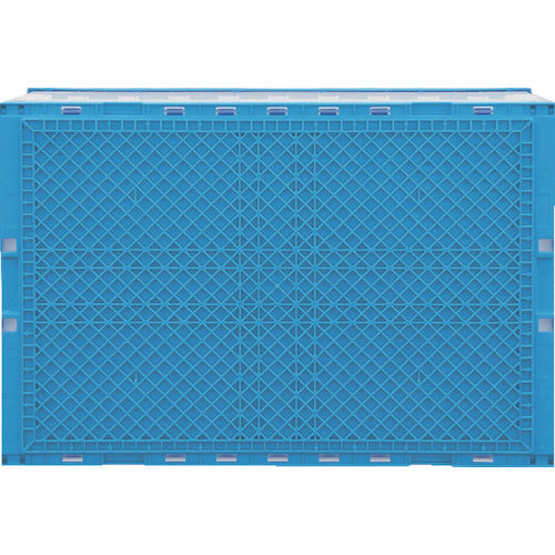 サンコー　折りたたみコンテナー　５５５８７０　オリコンラックＰ７５Ｂ−Ｄ（長側扉なし）ブルー／ホワイト　SKOR-P75B-D-BL/WH　1 個