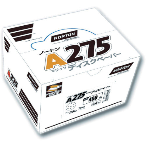 ＮＯＲＴＯＮ　Ａ２７５　マジックディスクペーパー　＃８０　（１００枚入）　2DP125DA275G4080　1 箱