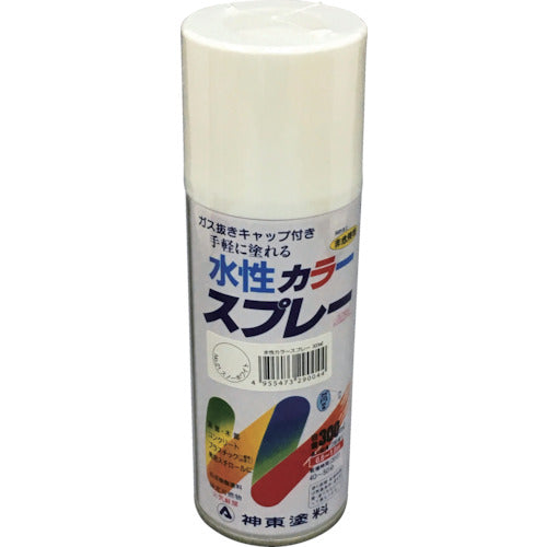 シントー　水性カラースプレー　スノーホワイト　３００ＭＬ　2904-0.3　1 本