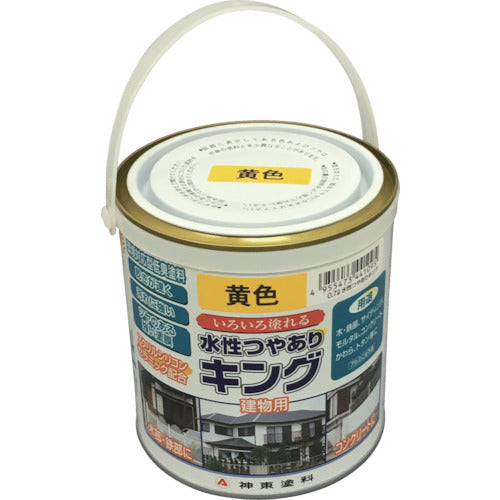 Shinto Building Paint (Water-Based) Glossy King Yellow 0.7L 4409-0.7 1 Can