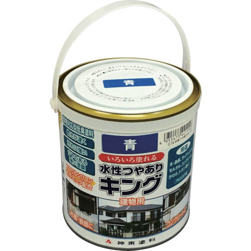 Shinto Building Paint (Water-Based) Glossy King Blue 0.7L 4415-0.7 1 Can