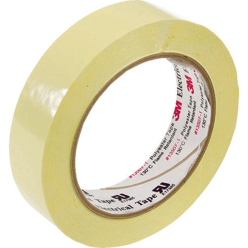 3M Polyester Electrical Insulation Tape 1350 Yellow 25mm x 66m 1350FY-1 25 1 roll