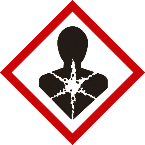 Green Cross GHS sticker label health hazard GHS-9 (medium) 70 x 70 mm 5 sheets PET 037209 1 set