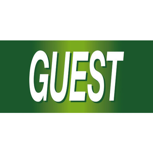 緑十字　ピンレスゴム腕章　ＧＵＥＳＴ　ＧＷ−１６Ｌ　９５ｍｍ幅×腕まわり３５０ｍｍ　Ｌサイズ　139616　1 枚