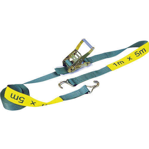 Nikko Belt Tie Down with Narrow Hook Width 50mm Length 1m (fixed)/5m (adjustable) NK-BL50DJ-5 1 unit