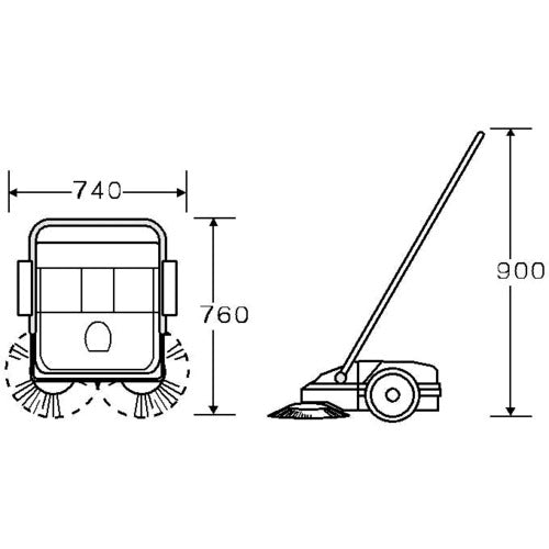 コンドル　ロードスイーパー　ターボ７７０（手動式）　E-100　1 台