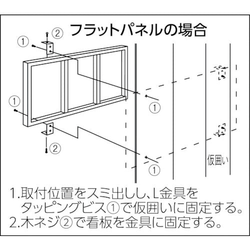 つくし　木枠看板仮囲用取付金具　9014　1 個