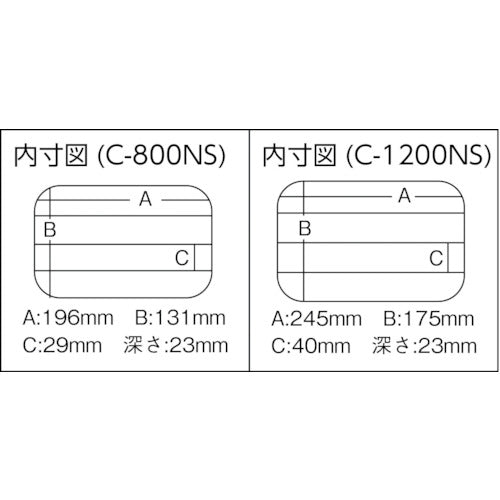 メイホー　クリアーケースＣ−１２００ＮＳ　C-1200NS　1 個