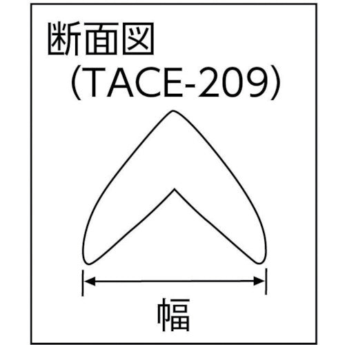 ＴＲＵＳＣＯ　コーナーエコクッションＳ　ライトベージュ　２０ｍｍＸ９００ｍｍ　TACE-209-LBE　1 本