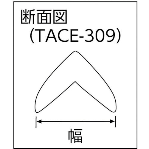 ＴＲＵＳＣＯ　コーナーエコクッションＭ　ライトベージュ　３０ｍｍＸ９００ｍｍ　TACE-309-LBE　1 本