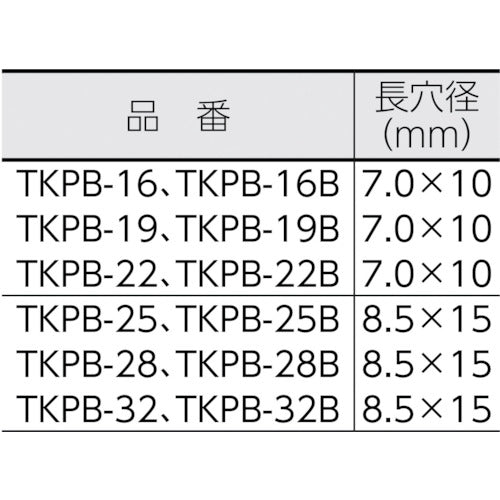 ＴＲＵＳＣＯ　ジョイント金具２４型ＰＢクロ寸法７０×１６穴数２　TKPB-16B　1 個