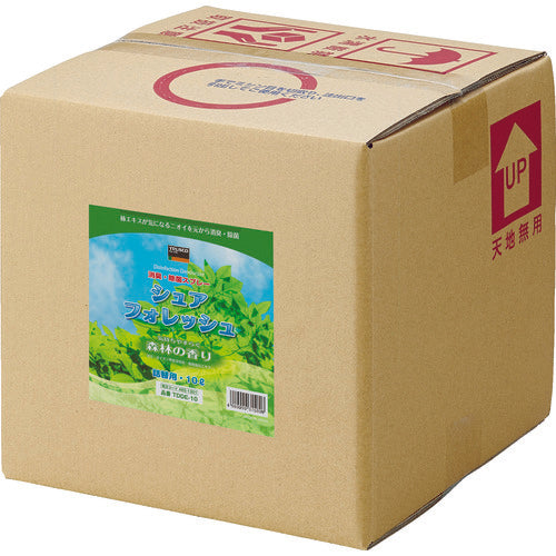 ＴＲＵＳＣＯ　除菌・消臭剤シュアフォレッシュ　パックインボックス１０Ｌ　TDDE-10　1 個