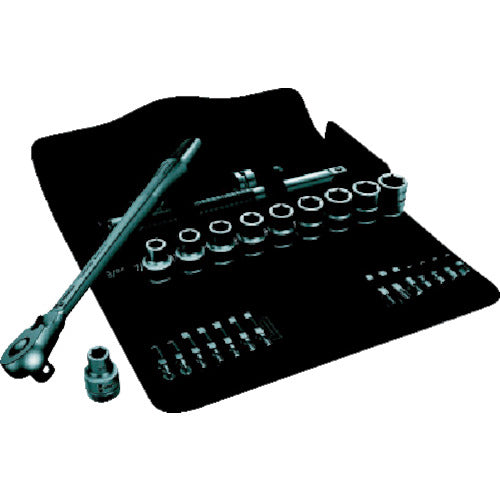 Wera 소켓 렌치 세트 8100SC11 사이클롭 래칫 "메탈"세트 1/2 인치 사이즈 004081 1 S