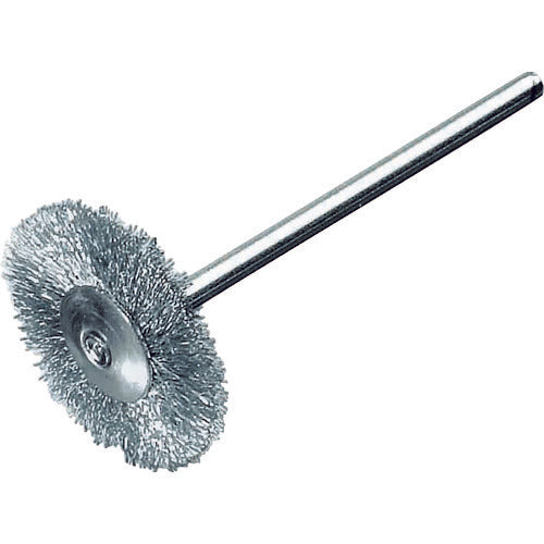 LESSMANN Miniature Brush with Shaft, Flat Type, Φ16, 410221, 1 Piece