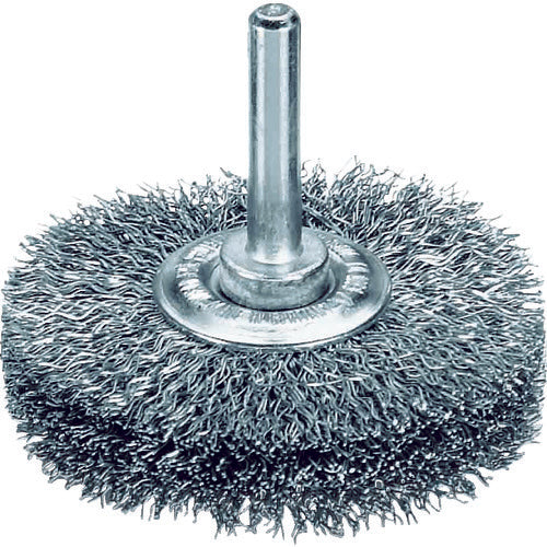 LESSMANN Shaft mounted wheel brush, steel wire, 0.2, φ20, 411142, 1 piece