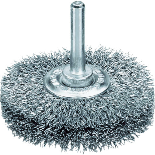 LESSMANN Shaft mounted wheel brush, steel wire, 0.3, φ40, 414162, 1 piece