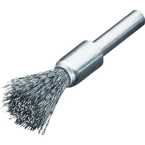 LESSMANN Shaft-mounted end brush, steel wire 0.3, Φ12, 451161, 1 piece