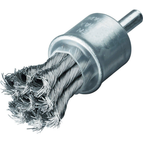 LESSMANN Shaft-mounted knotted end brush Φ19 Stainless steel wire 0.35 453378 1 piece