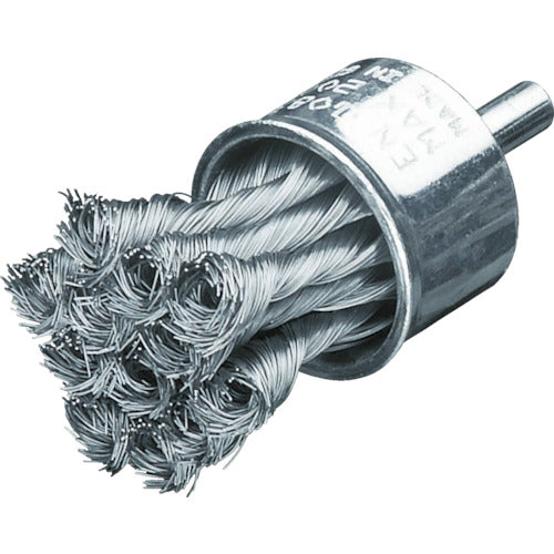 LESSMANN Shaft-mounted knotted end brush Φ29 Stainless steel wire 0.25 456358 1 piece