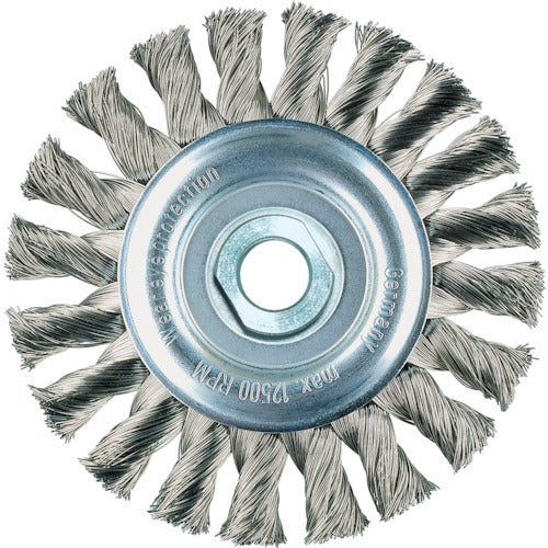 LESSMANN Wheel Brush Φ100 High Tensile Steel Wire 0.5 471214 1 pc