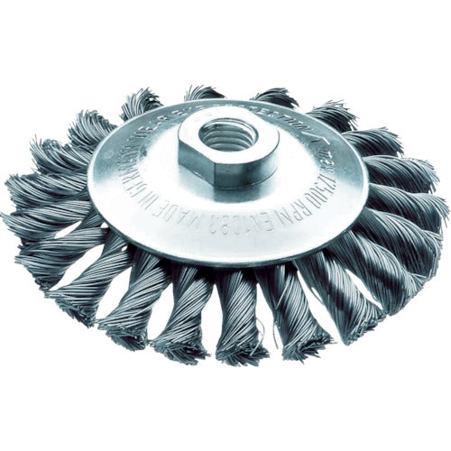 LESSMANN Knot Bevel Brush Φ115 High Tensile Steel Wire 0.5 472254 1 pc
