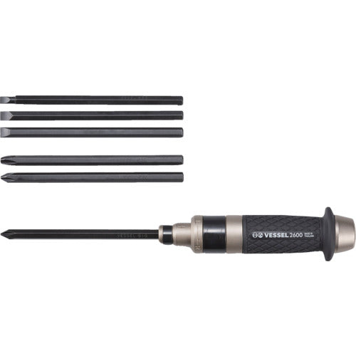 VESSEL Impact Unidriver No. 260002 (No. C50 Bit 6-piece set) 260002 1 S