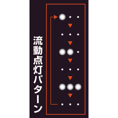 ＴＲＵＳＣＯ　【在庫限り】ソーラーＬＥＤ工事灯　イエロー　TRC-100Y　1 個