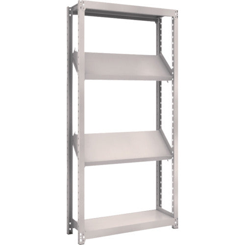 TRUSCO Steel Rack M2 Type Shelf 900X300XH1800 4 Tiers 2 Tier Inclined Tiers M2-6334K2 1 Unit