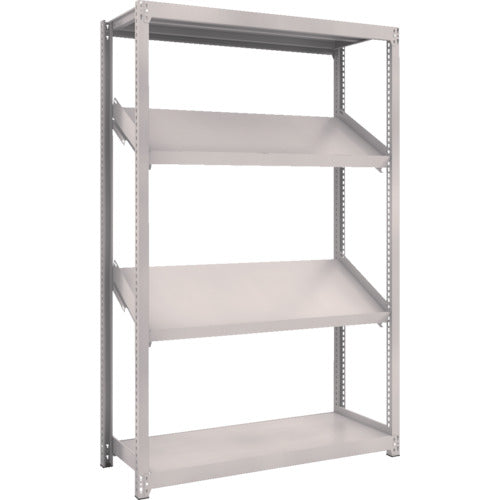 ＴＲＵＳＣＯ　スチールラック　Ｍ２型棚　１２００Ｘ４５０ＸＨ１８００　４段　傾斜２段　M2-6444K2　1 台