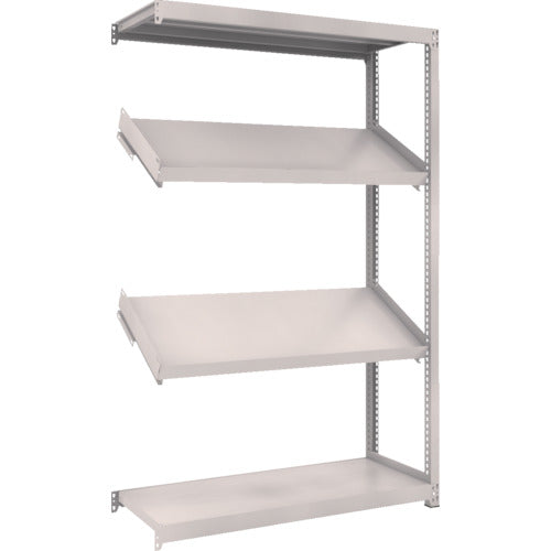 ＴＲＵＳＣＯ　スチールラック　Ｍ２型棚　１２００Ｘ４５０ＸＨ１８００　４段　傾斜２段　連結　M2-6444K2B　1 台