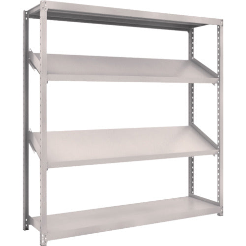 ＴＲＵＳＣＯ　スチールラック　Ｍ２型棚　１８００Ｘ４５０ＸＨ１８００　４段　傾斜２段　M2-6644K2　1 Ｓ