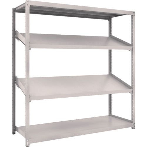 TRUSCO Steel Rack M2 Type Shelf 1800X600XH1800 4 Tiers 2 Tier Inclined Tiers M2-6664K2 1 Unit