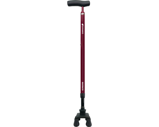 かる楽4点杖360スマートガード / 640054　ボルドー　1 本