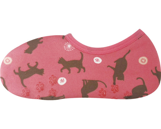 Warm socks short / 200395703 Silhouette cat pink 1 pair