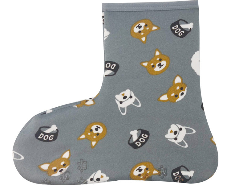 Pokapokasocks Ankle / 2003958-02 Dog Face Gray 1 case (3 pairs)